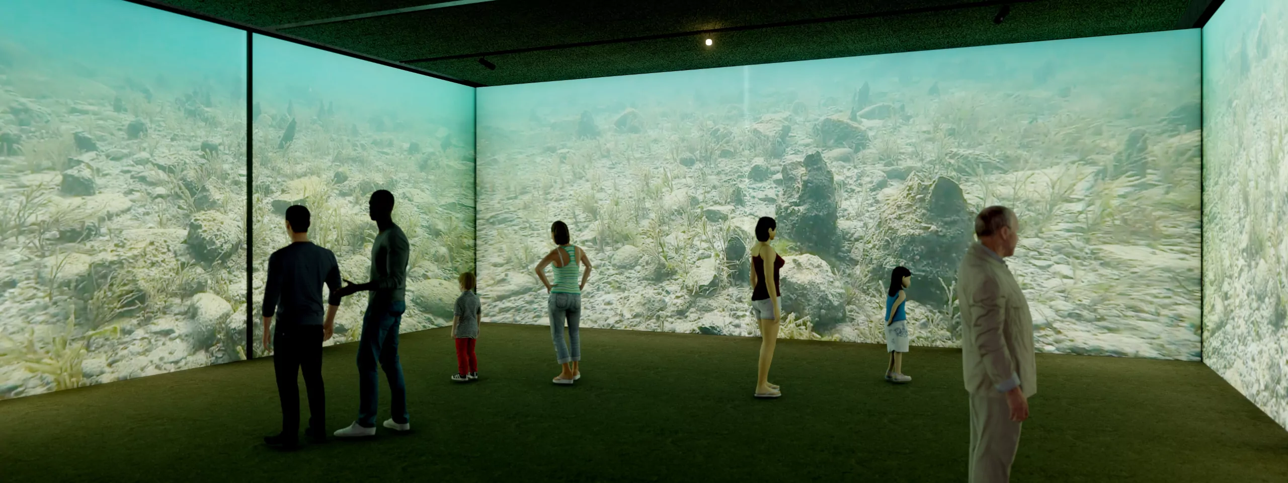 Sala immersiva con proiezione a 360°